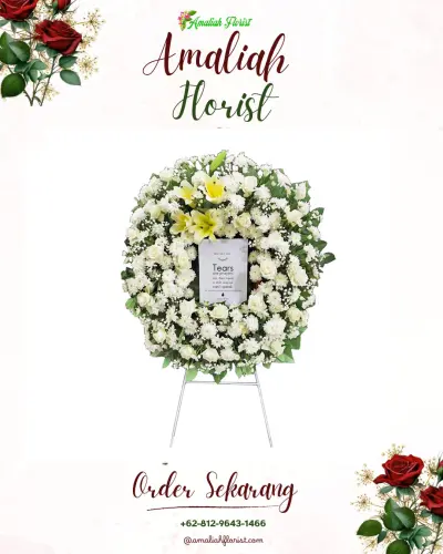 Krans Bunga Duka Cita di Sagulung Kota